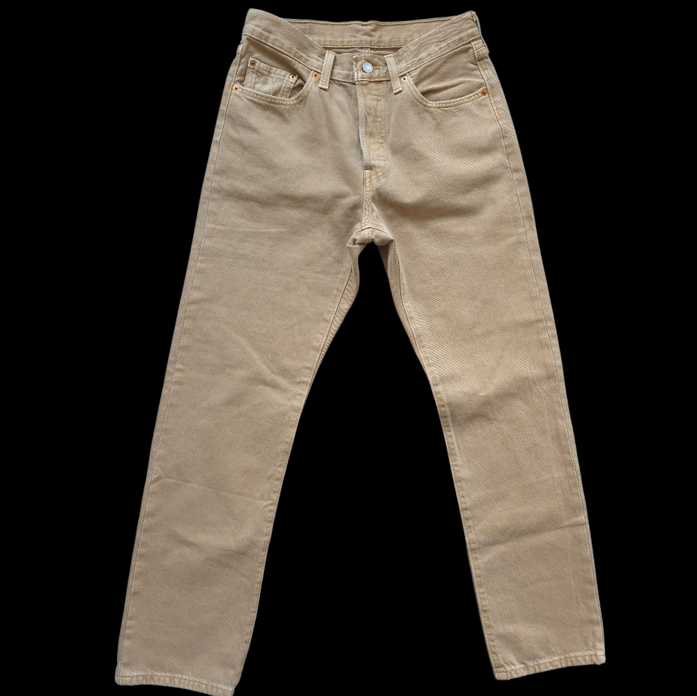 Levi’s 501 Original Fit Straight Leg Jeans - Tan/Sand | Size 27